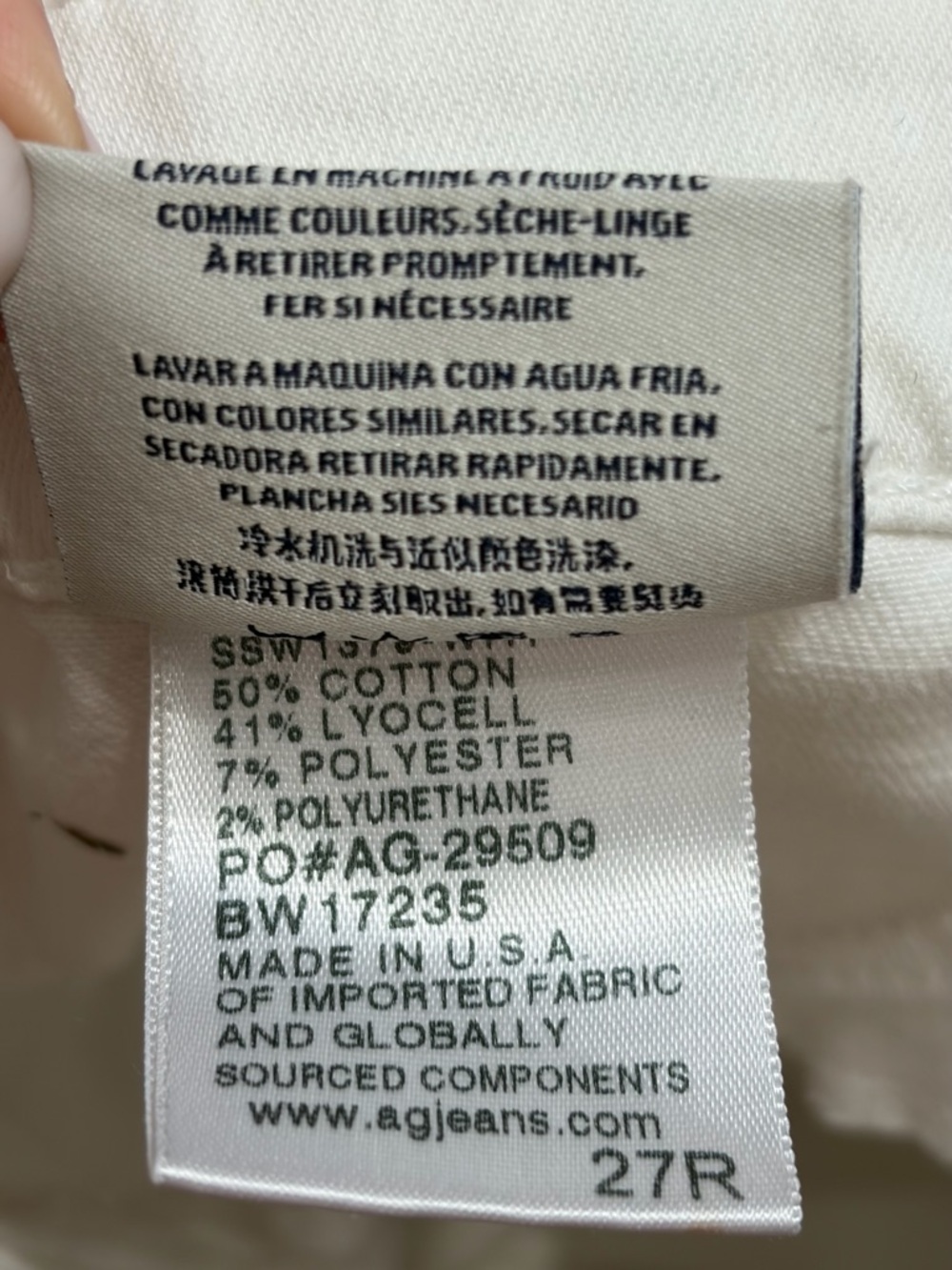 AG White Skinny Jeans - Picture 7 of 8